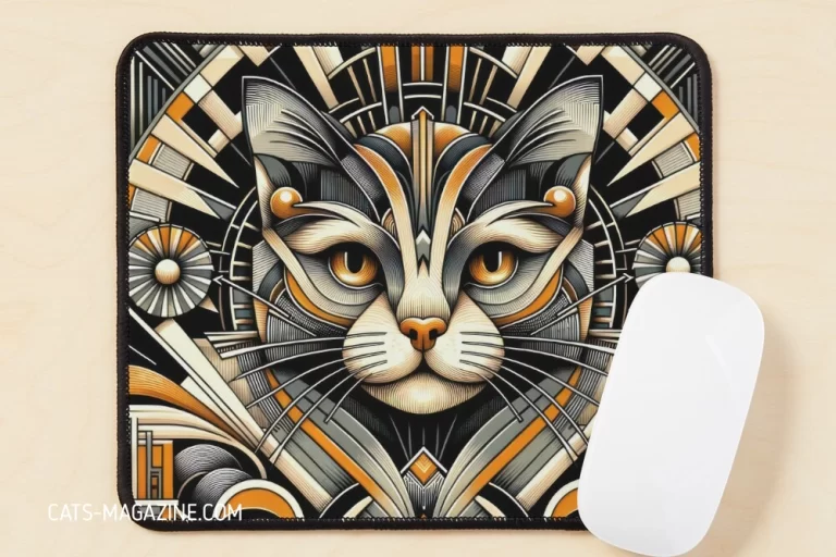 Art Deco Cat Illustration