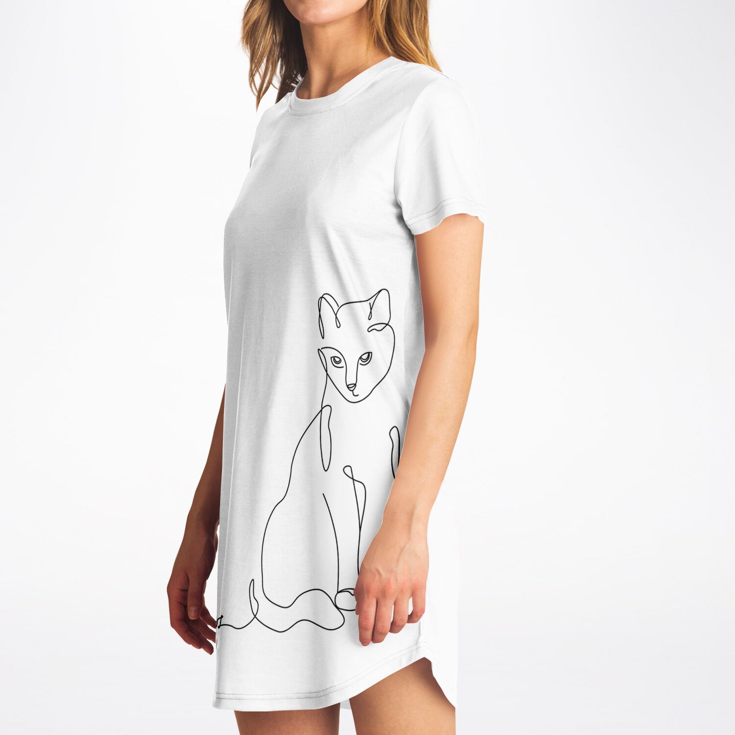 Stylish Cat-Themed T-Shirt Dresses You’ll Love - Perfect for Cat Lovers Everywhere - feline-inspired fashion