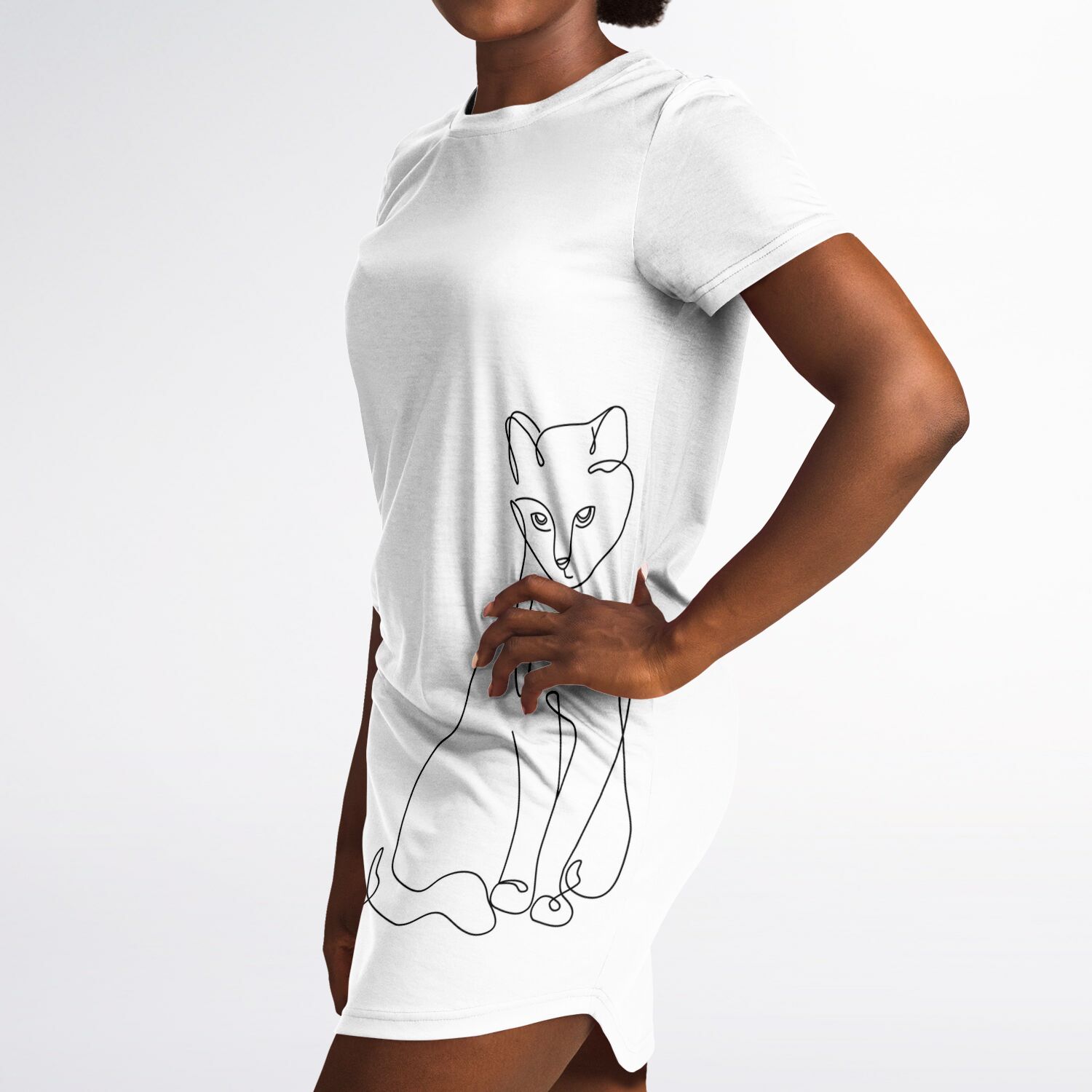 Stylish Cat-Themed T-Shirt Dresses You’ll Love - Perfect for Cat Lovers Everywhere - feline-inspired fashion